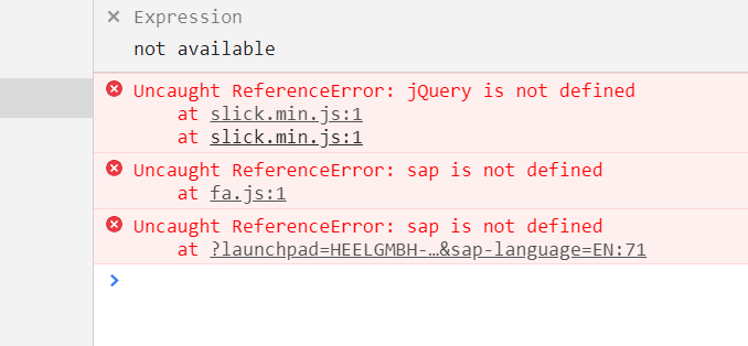 Uncaught Referenceerror: Jquery And Sap Is Not Defined • Post • Neptune  Software Community