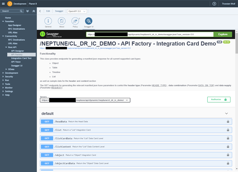 Swagger UI • Guide • Neptune Software Community